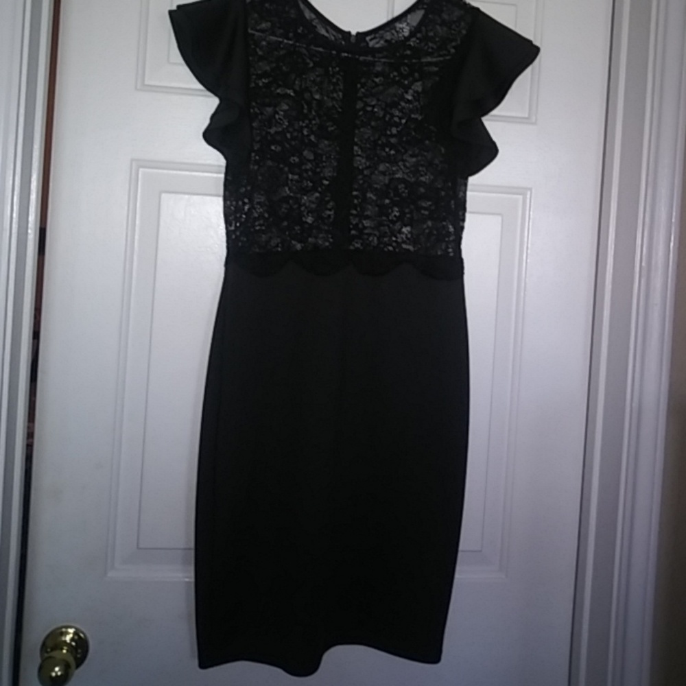 Lace top dress